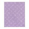 Lavender Zodiac Sign Symbols Throw Blanket | Goddess Provisions