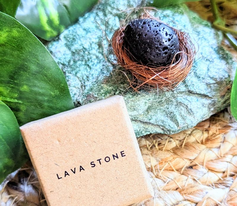 Black Lava Stone Thinking Egg  ORIJIN – Goddess Provisions