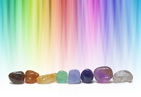 Color therapy with crystals by Goddess Provisions