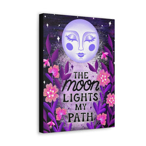 The Moon Lights my Path Canvas Gallery Wraps | Goddess Provisions
