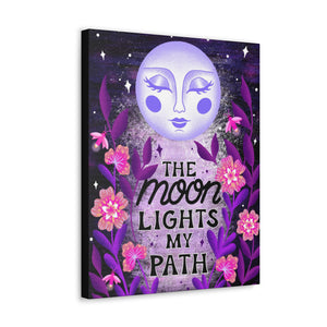 The Moon Lights my Path Canvas Gallery Wraps | Goddess Provisions