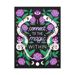 I Connect to the Magic Within Canvas Gallery Wraps | Goddess Provisions