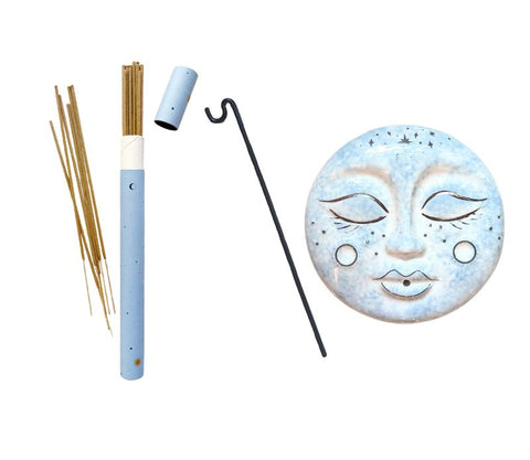 Moon Goddess Incense & Dish Set Available at Goddess Provisions