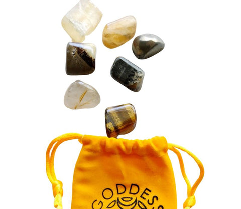 Golden Abundance Crystal Set | Goddess Provisions