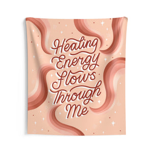 Healing Energy Flows Through Me Tapestry | Goddess Provisions