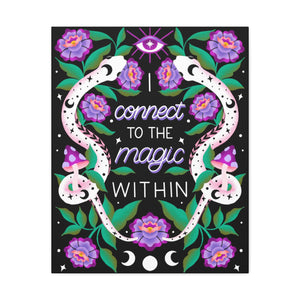 I Connect to the Magic Within Canvas Gallery Wraps | Goddess Provisions