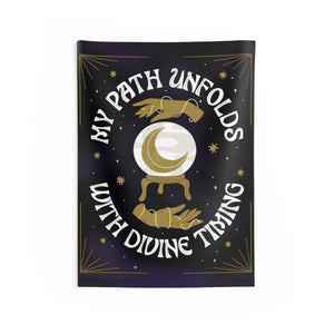 My Path Unfolds With Divine Timing Tapestry | Goddess Provisions