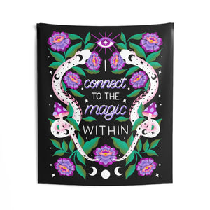 I Connect to the Magic Within Tapestry