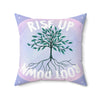 Rise Up Root Down Vegan Suede Pillow | Goddess Provisions