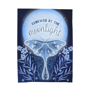 Renewed by the Moonlight Velveteen Plush Blanket | Goddess Provisions