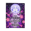 The Moon Lights My Path Velveteen Plush Blanket | Goddess Provisions