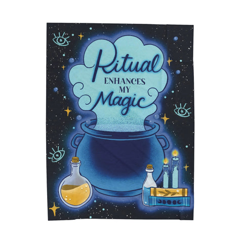 Ritual Enhances My Magic Velveteen Plush Blanket | Goddess Provisions