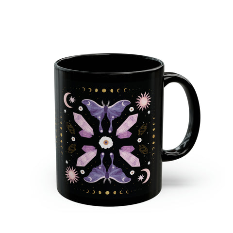 Purple Crystal Moth Mug