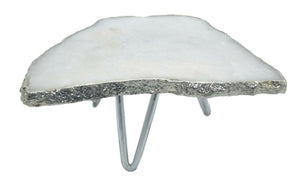Silver Dipped Crystal Cake Stand