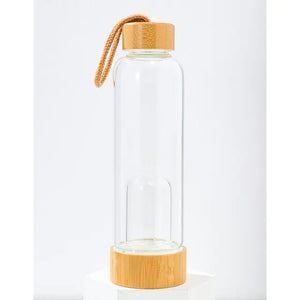 Crystal Infusing Glass Water Bottle