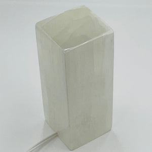 Selenite Block Lamp