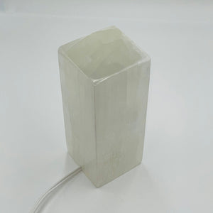Selenite Block Lamp