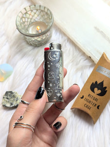 Silver-Plated Brass Ritual Lighter Cases | Goddess Provisions