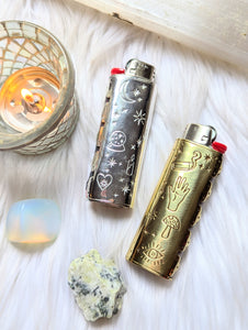 Silver-Plated Brass Ritual Lighter Cases | Goddess Provisions