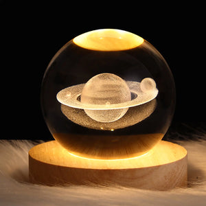 LED Crystal Ball Glowing Galaxy Lamp