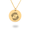Virgo Zodiac Illustration Coin Necklace