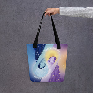 Rising With the Sun Resting With the Moon Tote Bag | Goddess Provisions