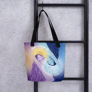 Rising With the Sun Resting With the Moon Tote Bag | Goddess Provisions
