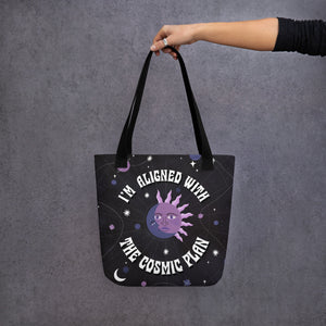 I'm Aligned With The Cosmic Plan Tote Bag | Goddess Provisions