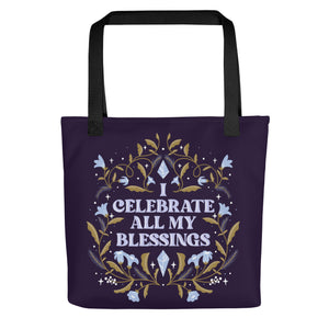 I Celebrate My Blessings Tote Bag | Goddess Provisions