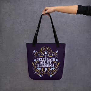 I Celebrate My Blessings Tote Bag | Goddess Provisions