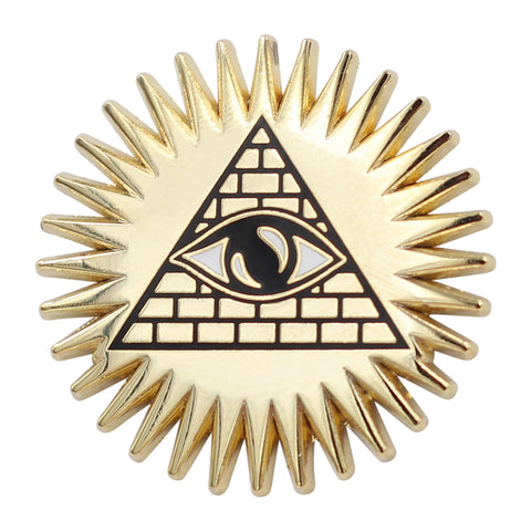 Occult Pyramid & Eye Enamel Pin