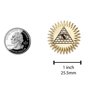 Occult Pyramid & Eye Enamel Pin