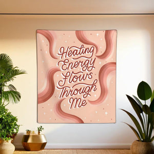 Healing Energy Flows Through Me Tapestry | Goddess Provisions