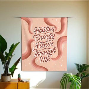 Healing Energy Flows Through Me Tapestry | Goddess Provisions