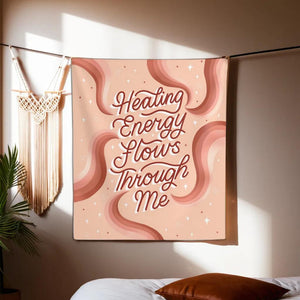 Healing Energy Flows Through Me Tapestry | Goddess Provisions