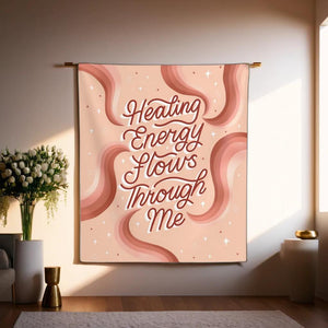 Healing Energy Flows Through Me Tapestry | Goddess Provisions