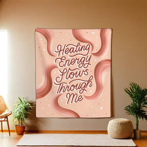 Healing Energy Flows Through Me Tapestry | Goddess Provisions