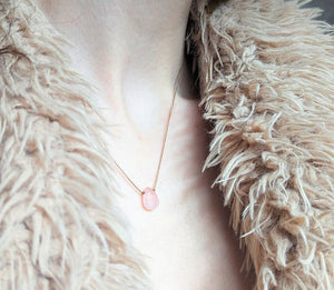 Rose Quartz Necklace by SoulKu, from our Goddess of Love Box available at Goddess Provisions