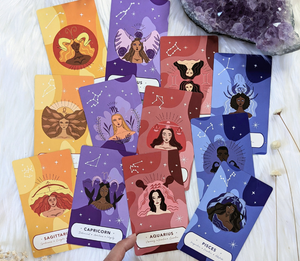 Zodiac Oracle Pack Tarot Trading Cards Goddess Provisions