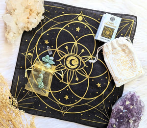 Lunar Abundance Crystal Grid Kit available at Goddess Provisions