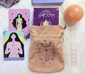 Connect with your intuition and deepen your self-care practice with The Sacred Self-Care Oracle & Guidebook by Jill Pyle, CEO & Co-founder of Goddess Provisions. 