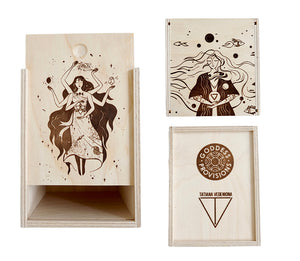 Elemental Goddesses Wooden Altar Box at Goddess Provisions
