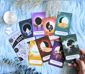 Moon Phases Oracle Trading Cards by Goddess Provisions