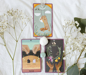 The Gentle Tarot is an indigenous-made, hand-drawn tarot deck filled with imagery influenced by life in remote Alaska, available at Goddess Provisions! 