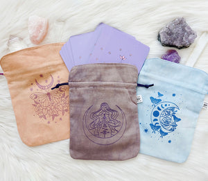 Plant Dyed Tarot Pouches at Goddess Provisions