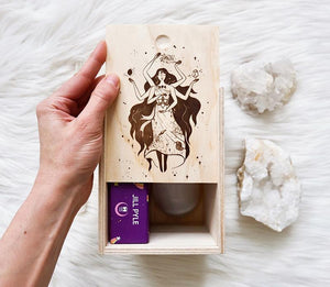 Elemental Goddesses Wooden Altar Box at Goddess Provisions 
