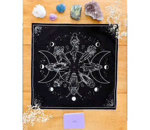 Moon Cycle Tarot Mat at Goddess Provisions