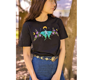 Lunar Moth Organic Unisex T-Shirt by Goddess Provisions
